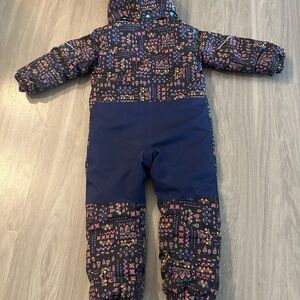 Patagonia Teal and Multicolor Snowsuit
